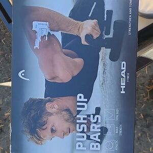 HEAD Fitness Push Up Bars - Black